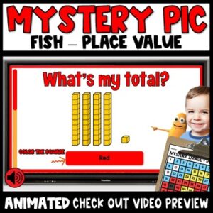 Place Value Video Mystery Picture Fish