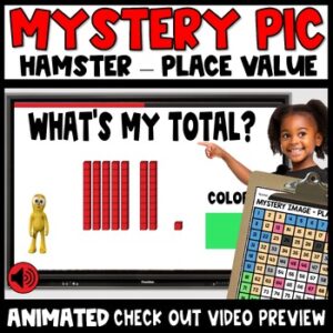 Place Value Video Mystery Picture Hamster