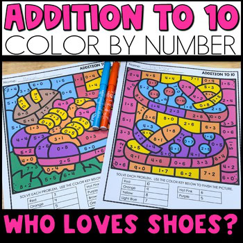 Addition to 10 Color by Number