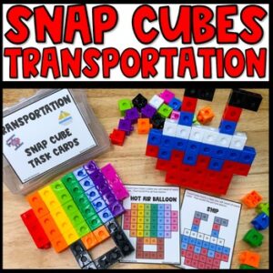 Transportation Snap Cube Task Cards