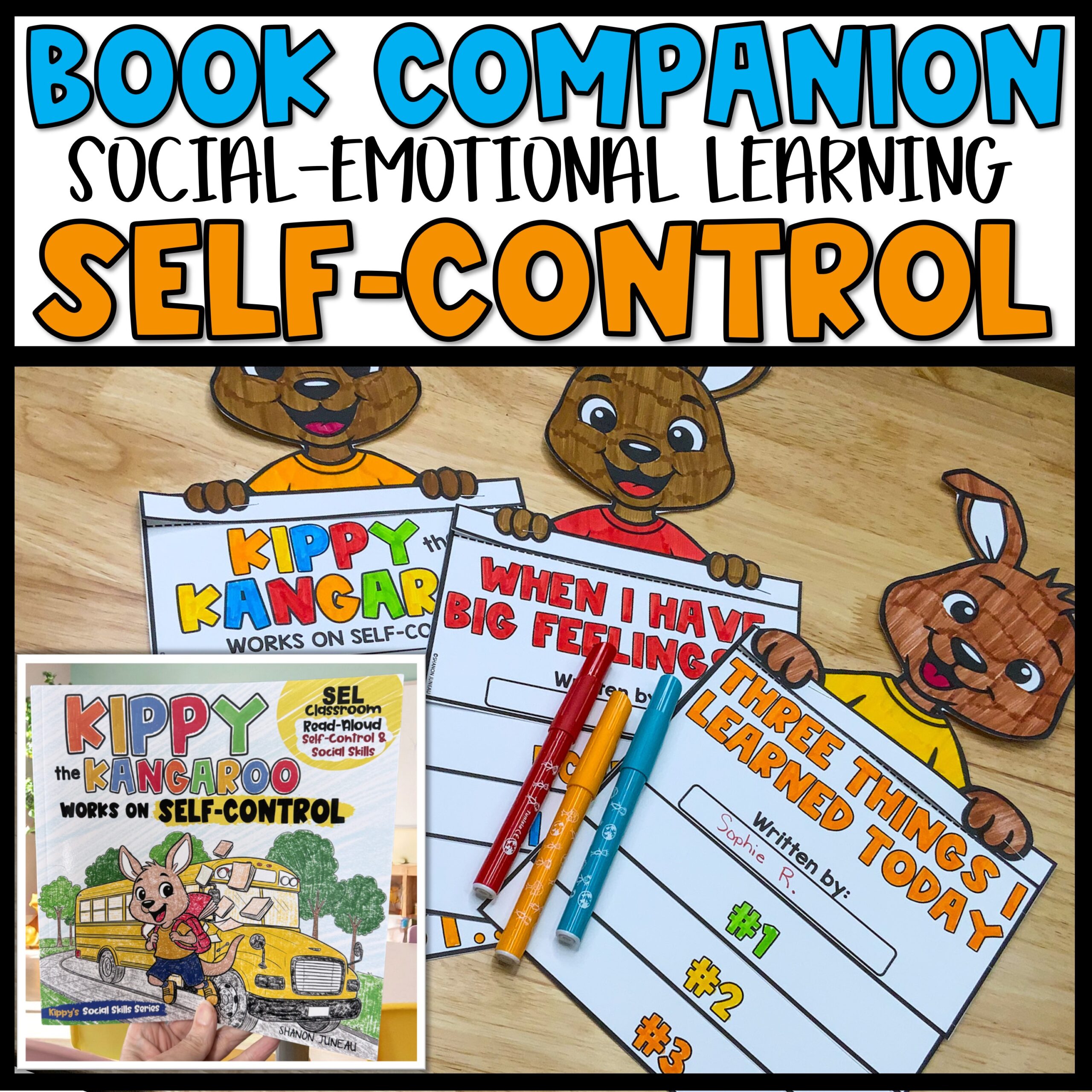 Kippy the Kangaroo Works on Self-Control Book Companion