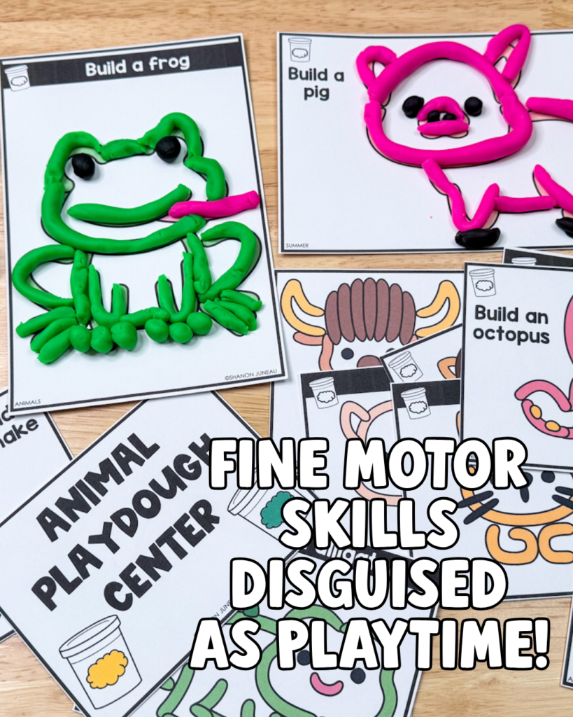 playdough activities for soft start mornings