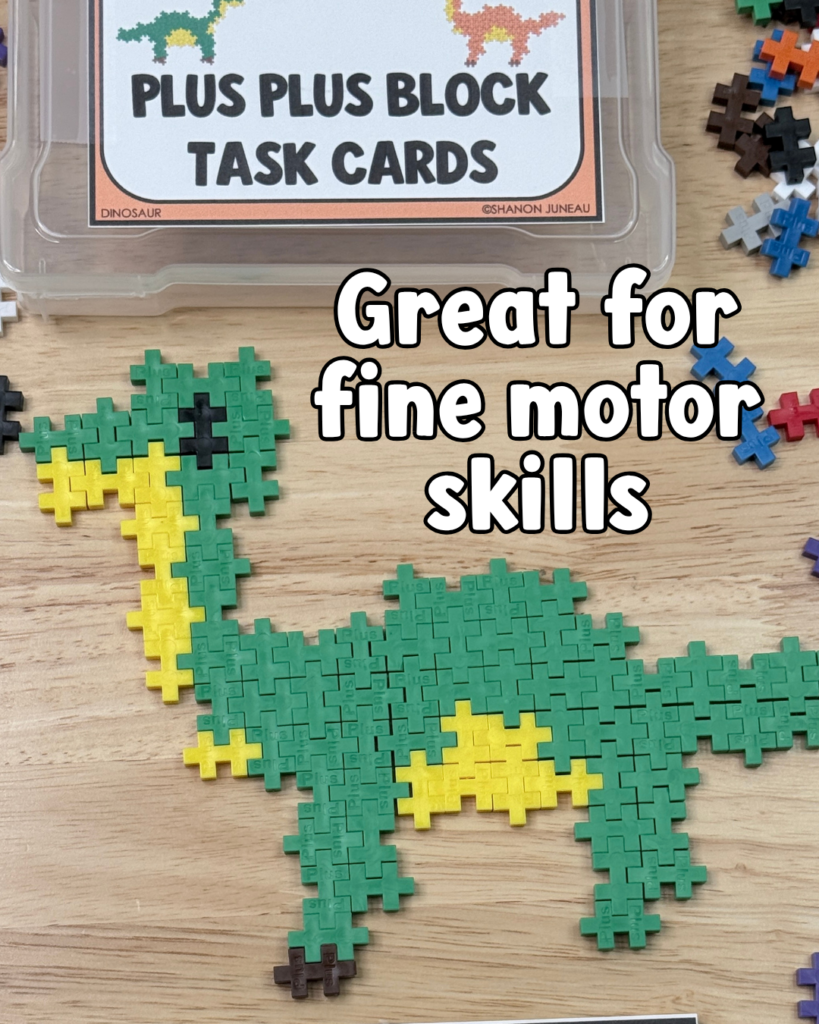 Soft Start Morning Activities for K-2 Classrooms using plus plus blocks
