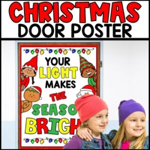 Christmas Classroom Door Display Poster Decoration
