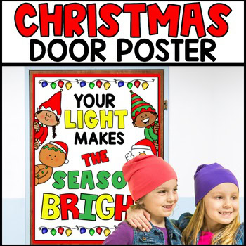 Christmas Classroom Door Display Poster Decoration