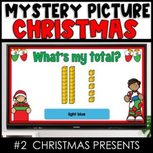 Christmas Math Puzzle, Place Value Hidden Picture Activity