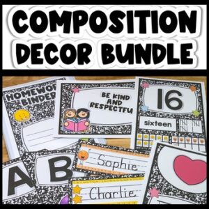 Classroom Decor Bundle, Bulletin Board Letters, Labels