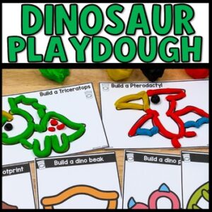 Dinosaur Playdough Mats, Morning Soft Start Activities