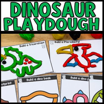 Dinosaur Playdough Mats, Morning Soft Start Activities