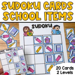 Easy Sudoku Puzzles for Kids, Critical Thinking Activity