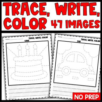 Fine Motor Skills Tracing Worksheets, PreK Morning Work