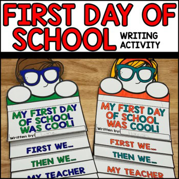 First Day of School Writing Activity Flipbook thumbnail – fun back to school craft for students