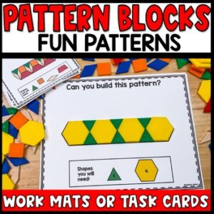 Growing Patterns Worksheets, Shapes and Blocks Printable