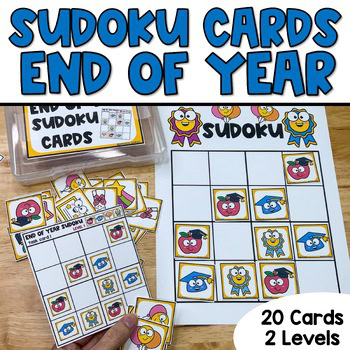 Kids Sudoku Puzzles, Easy End of Year Summer Theme