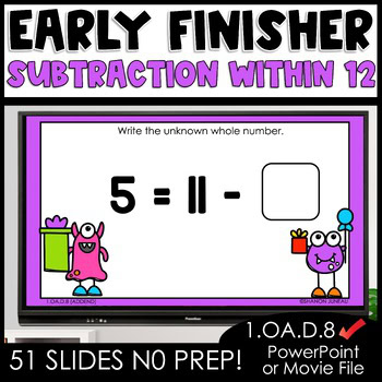 Missing Number Subtraction Worksheets, Find the Addend