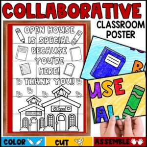 Open House Collaborative Poster, Student Welcome Sign