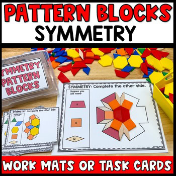 Pattern Block Symmetry Worksheets, Composing Shapes