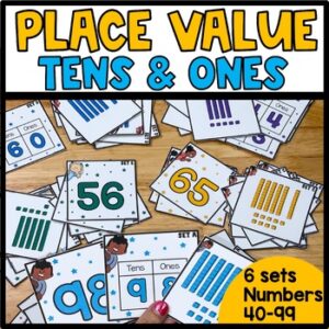 Place Value Chart, Tens and Ones Games Grades 1-2