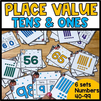 Place Value Chart, Tens and Ones Games Grades 1-2