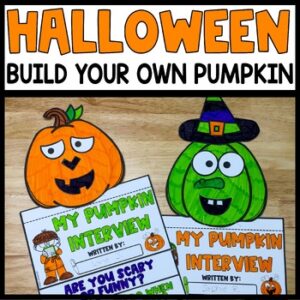 Pumpkin Jack-o-Lantern Cut and Paste Art Activity