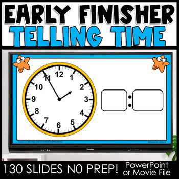 Telling Time to 5 Minutes, Grade 2-3 Review Games