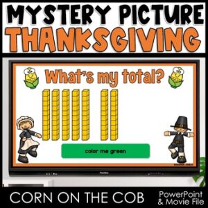 Thanksgiving Place Value Puzzle, Hidden Picture Math